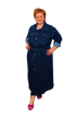 Plus size riflové šaty Denim